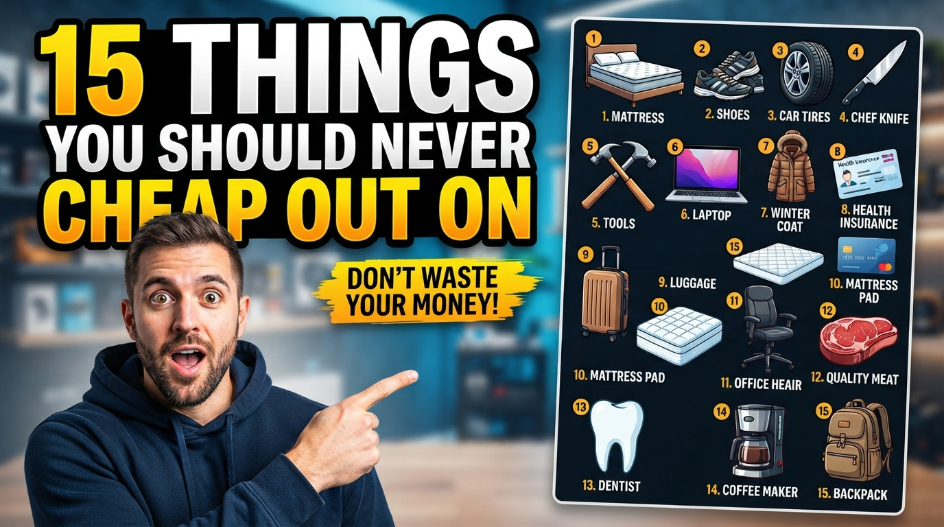 15 Things You Should Never Cheap Out On